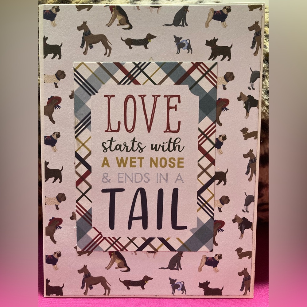 Pet greeting card. handmade. Birthday, get well, or congrats 2 new family member